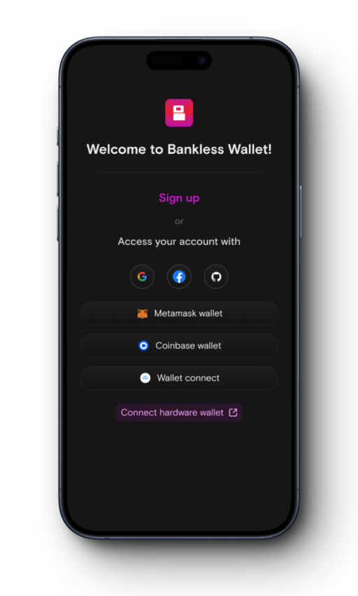 Bankless Wallet Mobile