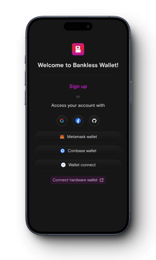 Bankless Wallet Mobile